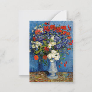 Vincent van Gogh - Vase mit Cornblumen & Poppies Mitteilungskarte