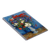 Vincent van Gogh - Vase mit Cornblumen & Poppies Notizblock (Rechte Seite)