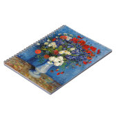 Vincent van Gogh - Vase mit Cornblumen & Poppies Notizblock (Linke Seite)