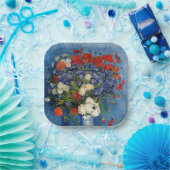 Vincent van Gogh - Vase mit Cornblumen & Poppies Pappteller (Party)