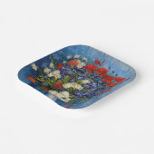 Vincent van Gogh - Vase mit Cornblumen & Poppies Pappteller (Gewinkelt)