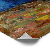 Vincent van Gogh - Vase mit Cornblumen & Poppies Poster (Ecke)