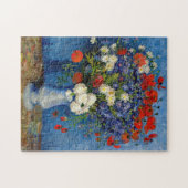 Vincent van Gogh - Vase mit Cornblumen & Poppies Puzzle (Horizontal)