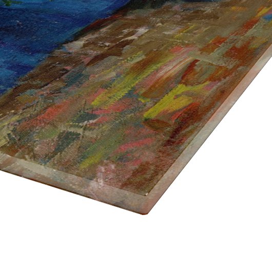 Vincent van Gogh - Vase mit Cornblumen & Poppies Schneidebrett (Ecke)