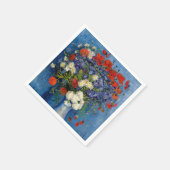 Vincent van Gogh - Vase mit Cornblumen & Poppies Serviette (Ecke)