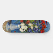 Vincent van Gogh - Vase mit Cornblumen & Poppies Skateboard (Horizontal)