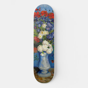 Vincent van Gogh - Vase mit Cornblumen & Poppies Skateboard