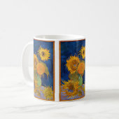 Vincent van Gogh - Vase mit fünf Sonnenblumen Kaffeetasse (Vorderseite Links)