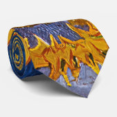Vincent van Gogh - Vase mit fünf Sonnenblumen Krawatte (Gerollt)