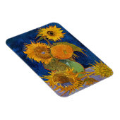 Vincent van Gogh - Vase mit fünf Sonnenblumen Magnet (Rechte Seite)