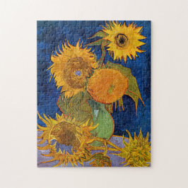 Vincent van Gogh - Vase mit fünf Sonnenblumen Puzzle