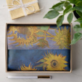 Vincent van Gogh - Vase mit fünf Sonnenblumen Seidenpapier (Geschenk)