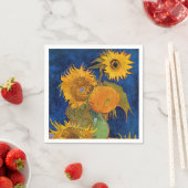 Vincent van Gogh - Vase mit fünf Sonnenblumen Serviette (Beispiel)