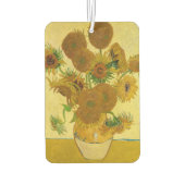 Vincent van Gogh - Vase mit fünfzehn Sonnenblumen Autolufterfrischer (Rückseite)