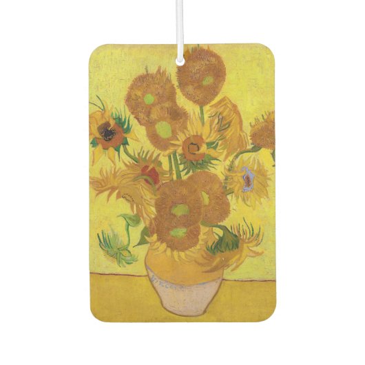 Vincent van Gogh - Vase mit fünfzehn Sonnenblumen Autolufterfrischer (Vorderseite)