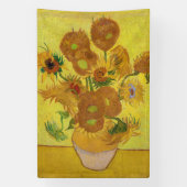 Vincent van Gogh - Vase mit fünfzehn Sonnenblumen Banner (Vertikal)