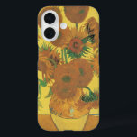 Vincent van Gogh - Vase mit fünfzehn Sonnenblumen iPhone 16 Hülle<br><div class="desc">Vase mit 15 Sonnenblumen oder einfach Sonnenblumen (1888) von Vincent van Gogh ist ein Vintager Post-Impressionismus Blumenmalerei. Es ist Teil einer Stillleben-Reihe von ähnlichen Gemälden mit einem Blumenstrauß aus Gartenmöbeln in einer Vase. Die ganze Serie zeigt Sonnenblumen in allen Bühnen des Lebens, von der Blüte bis zum Verwittern und Toten....</div>