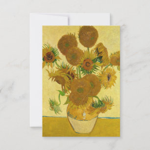 Vincent van Gogh - Vase mit fünfzehn Sonnenblumen Dankeskarte