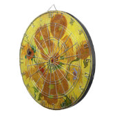 Vincent van Gogh - Vase mit fünfzehn Sonnenblumen Dartscheibe (Vorderseite rechts)