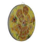 Vincent van Gogh - Vase mit fünfzehn Sonnenblumen Dartscheibe (Vorderseite Links)