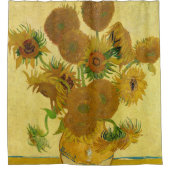Vincent van Gogh - Vase mit fünfzehn Sonnenblumen Duschvorhang (Vorderseite)