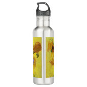 Vincent van Gogh - Vase mit fünfzehn Sonnenblumen Edelstahlflasche (Rückseite)