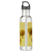 Vincent van Gogh - Vase mit fünfzehn Sonnenblumen Edelstahlflasche (Rückseite)