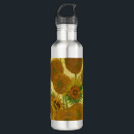 Vincent van Gogh - Vase mit fünfzehn Sonnenblumen Edelstahlflasche<br><div class="desc">Vase mit 15 Sonnenblumen / Vase avec quinze turnesols - Vincent Van Gogh,  August 1888 - Sonnenblumen 1888,  Fassung (F454)</div>