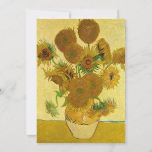Vincent van Gogh - Vase mit fünfzehn Sonnenblumen Einladung