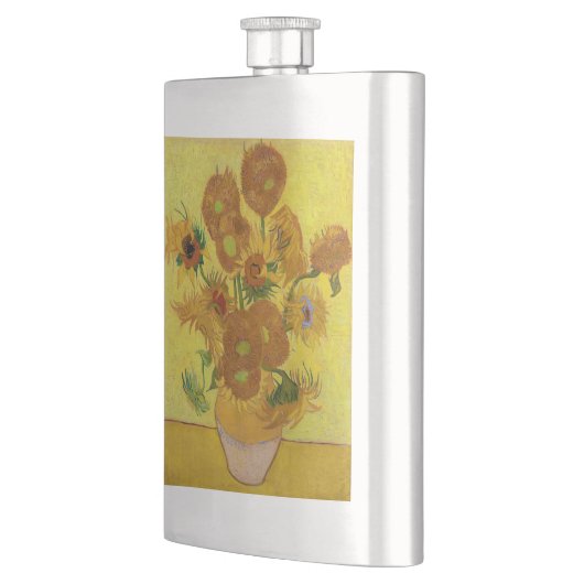 Vincent van Gogh - Vase mit fünfzehn Sonnenblumen Flachmann (Links)