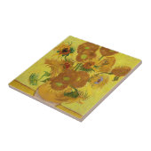 Vincent van Gogh - Vase mit fünfzehn Sonnenblumen Fliese (Seite)