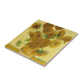 Vincent van Gogh - Vase mit fünfzehn Sonnenblumen Fliese (Seite)