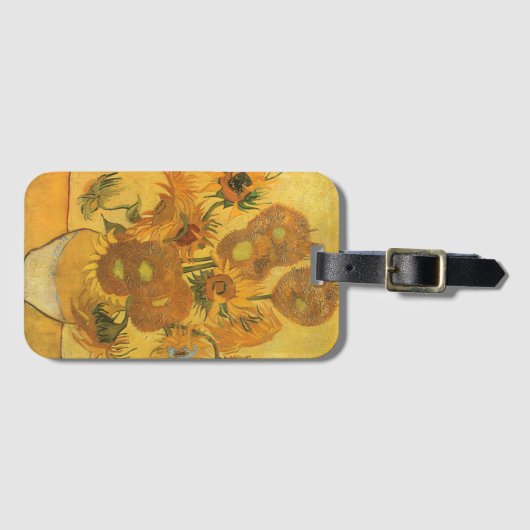 Vincent van Gogh - Vase mit fünfzehn Sonnenblumen Gepäckanhänger (Vorderseite (Horizontal))