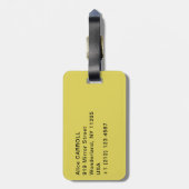 Vincent van Gogh - Vase mit fünfzehn Sonnenblumen Gepäckanhänger (Rückseite vertikal)