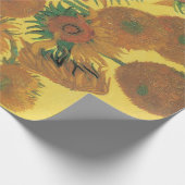 Vincent van Gogh - Vase mit fünfzehn Sonnenblumen Geschenkpapier (Ecke)