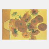 Vincent van Gogh - Vase mit fünfzehn Sonnenblumen Geschenkpapier Set (Vorderseite)