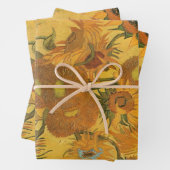 Vincent van Gogh - Vase mit fünfzehn Sonnenblumen Geschenkpapier Set (Beispiel)