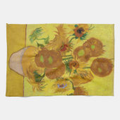 Vincent van Gogh - Vase mit fünfzehn Sonnenblumen Geschirrtuch (Horizontal)
