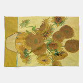 Vincent van Gogh - Vase mit fünfzehn Sonnenblumen Geschirrtuch (Horizontal)