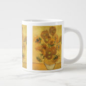 Vincent van Gogh - Vase mit fünfzehn Sonnenblumen Jumbo-Tasse (Rechts)