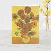 Vincent van Gogh - Vase mit fünfzehn Sonnenblumen Karte (Gelbe Blume)