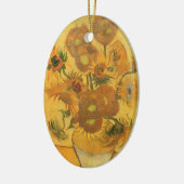 Vincent van Gogh - Vase mit fünfzehn Sonnenblumen Keramik Ornament (Links)