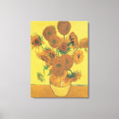 Vincent van Gogh - Vase mit fünfzehn Sonnenblumen Leinwanddruck (Vorderseite)