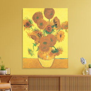 Vincent van Gogh - Vase mit fünfzehn Sonnenblumen Leinwanddruck