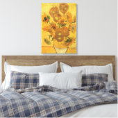 Vincent van Gogh - Vase mit fünfzehn Sonnenblumen Leinwanddruck (Insitu (Schlafzimmer))