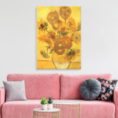 Vincent van Gogh - Vase mit fünfzehn Sonnenblumen Leinwanddruck (Insitu (Wohnzimmer))