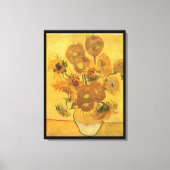 Vincent van Gogh - Vase mit fünfzehn Sonnenblumen Leinwanddruck (Vorderseite)