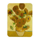 Vincent van Gogh - Vase mit fünfzehn Sonnenblumen Magnet (Vertikal)