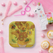 Vincent van Gogh - Vase mit fünfzehn Sonnenblumen Pappteller (Party)