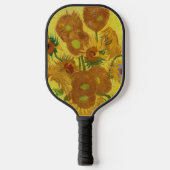 Vincent van Gogh - Vase mit fünfzehn Sonnenblumen Pickleball Schläger (Vorderseite)